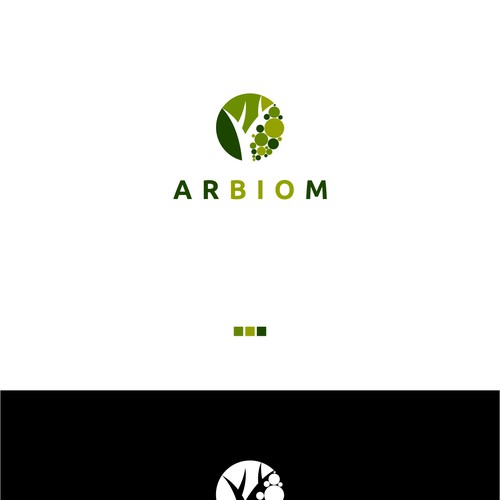 Show the "bio" and "industry" in the Arbiom logo, a sustainable bio-chemicals company Design by Toni Zufic