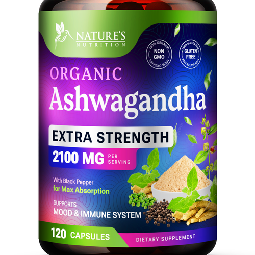 Ashwagandha Design Needed for Nature's Nutrition Design by Studio MH