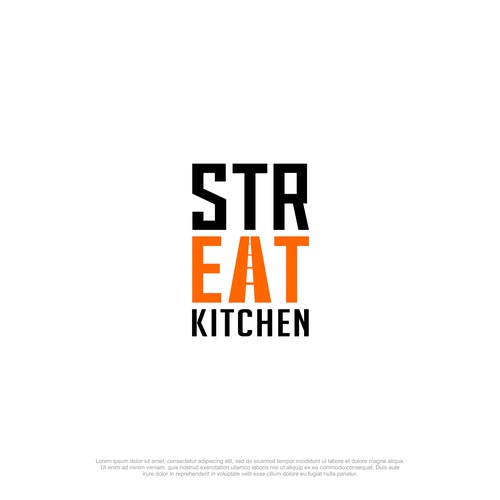 strEAT Kitchen Logo Design by Jono.