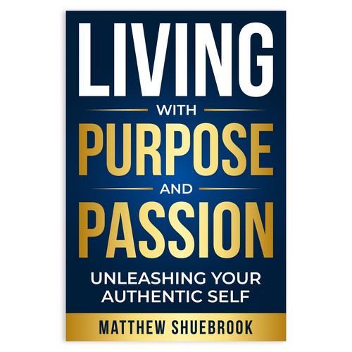 Living With Passion and Purpose Book Cover Design Design by Unboxing Studio