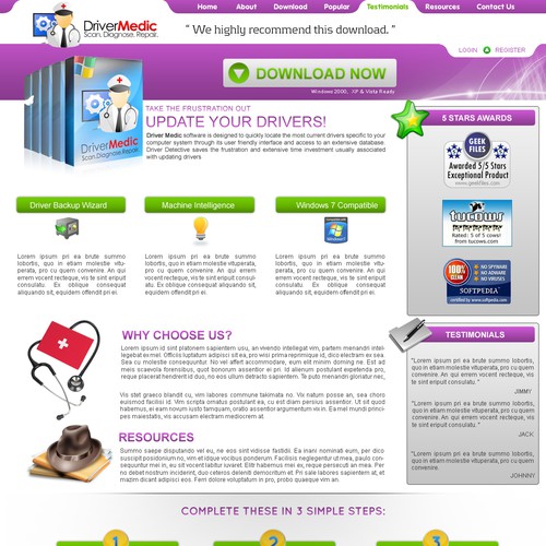 1-3 Page Website Template Design von Fresh Design
