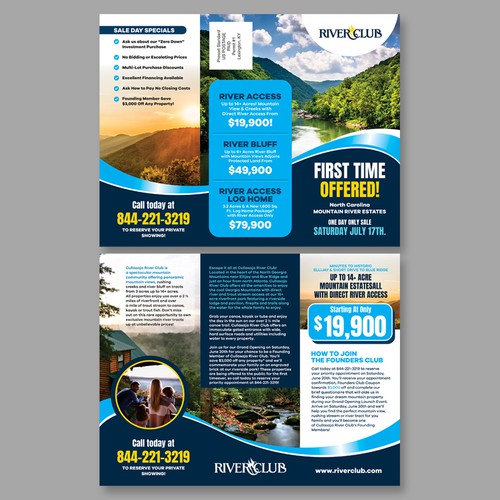 North Carolina River Community Event Flyer Design by Dzhafir