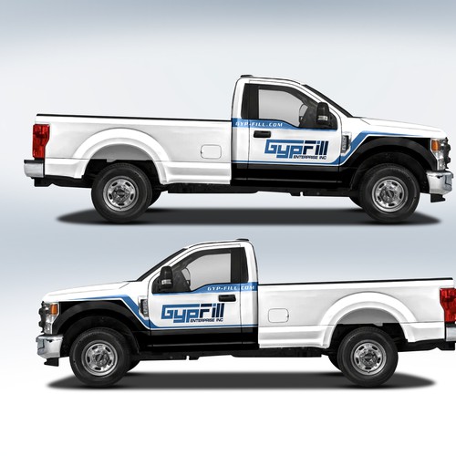 trucks wrap design Design by DuhaCreative