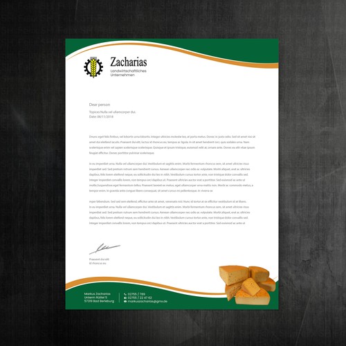 Diseño de We need  letterhead design for our agricultural farm with production and sale of regional products de Felix SH