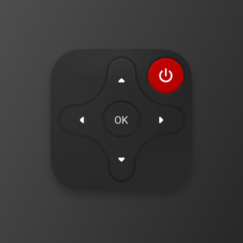 Remote control icon for iOS app Design by lks--