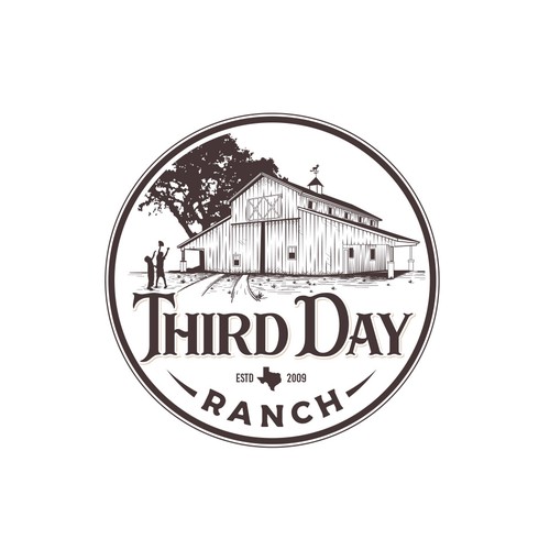 Capture essence of Texas ranch experience in new Third Day Ranch logo Diseño de haganhuga