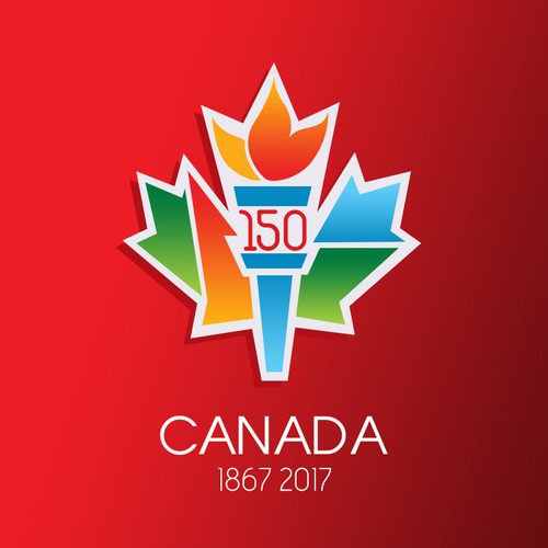 Community contest: Design Canada’s 150th birthday logo! Design by LogoDoc