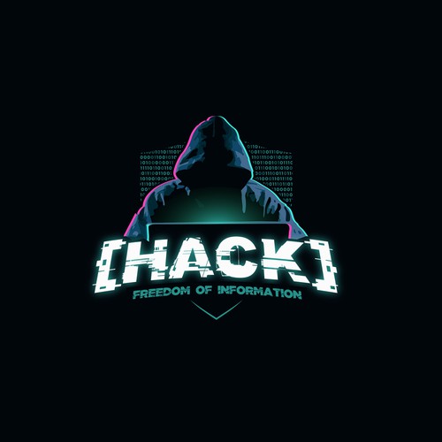 Hacker Themed Logo! Hacker/Coder Software Developer Logo Design by MarcMart7