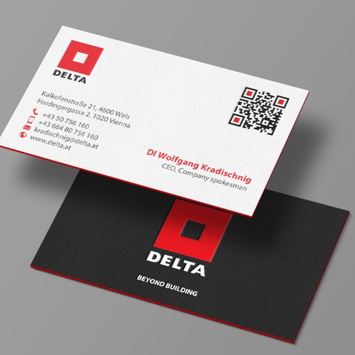 DELTA Business Card Relaunch-ontwerp door chandrayaan.creative