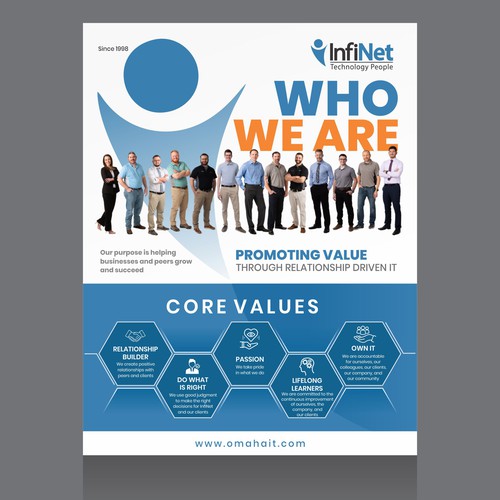 Tech Company "About Us" Flyer Design by Dzine Solution