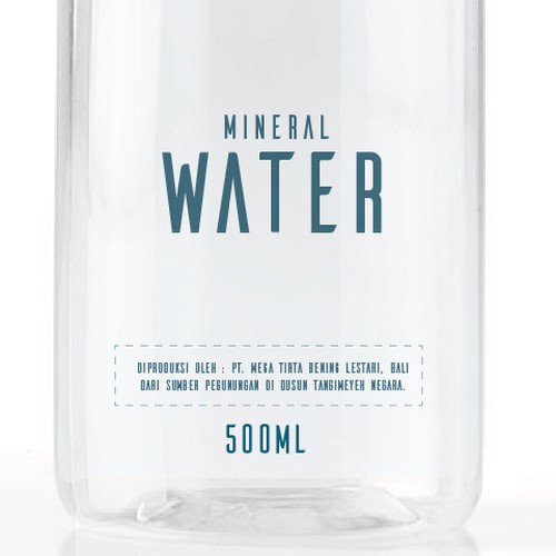 Design a Mineral Water Bottle Label Réalisé par GarthJones