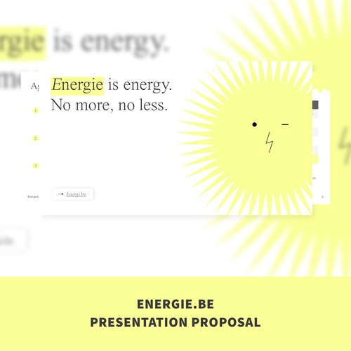 Power Up Your Creativity: Craft a Slide Deck for a new Green Belgian Energy Supplier! Design by SlideFactory
