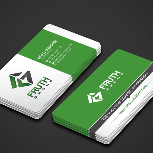 New High Tech Business Cards for High Tech Company Design by (VEER)