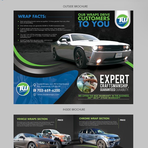 Vehicle Wrap company need a new sleek brochure Brochure contest