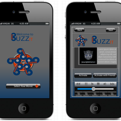 Create the next mobile app design for Buzz It Diseño de luijo