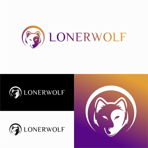 Wolf Sun/Moon Logo For Spiritual Website Design by ZHF