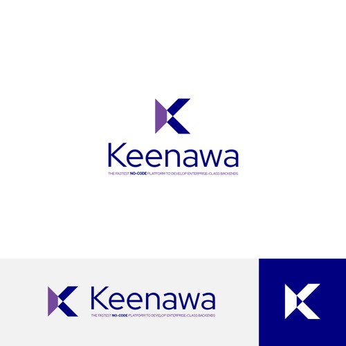 Logo design for a global technology platform Design by ken_draw