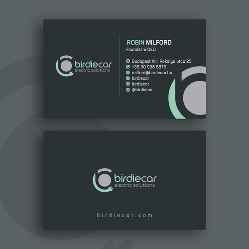 business card for company called birdie Design by lprassida