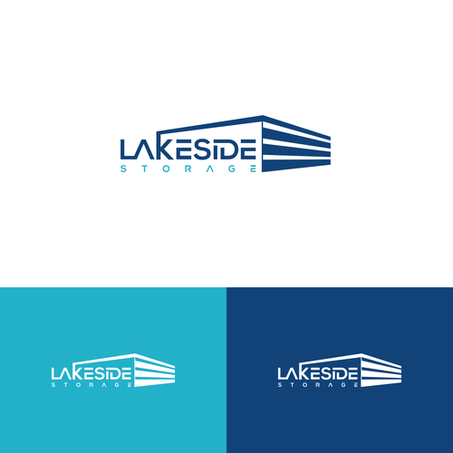 Standout logo for a self storage facility next to a lake. Targeting boats and rvs Design by Naztudio