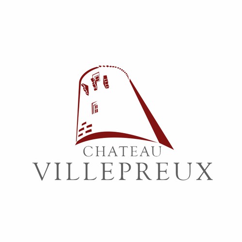 Modern new logo for French chateau and vineyard-ontwerp door Karen Faria