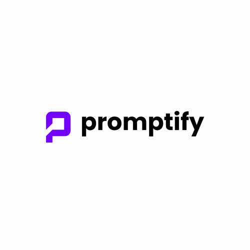 Modern, Simple and Sleek Logo for Promptify.com Design by - harmonika -
