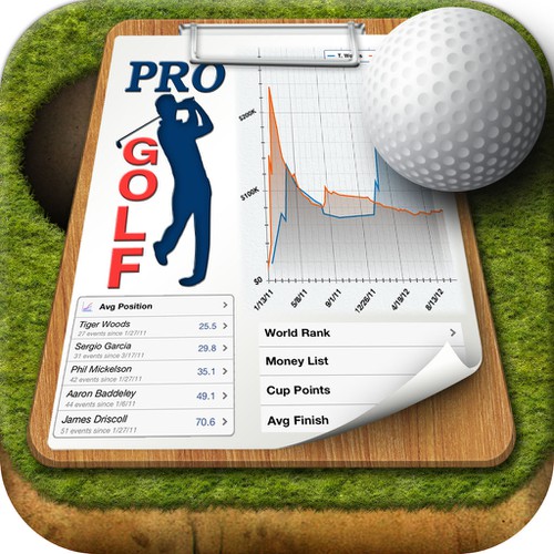  iOS application icon for pro golf stats app Design von bersyukur