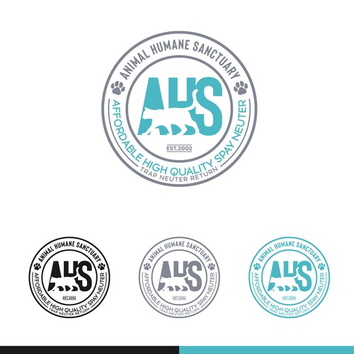 99NONPROFITS: Classy Logo For High Quality Low-Cost Spay Neuter Clinic & Animal Welfare Organization Design by B"n"W