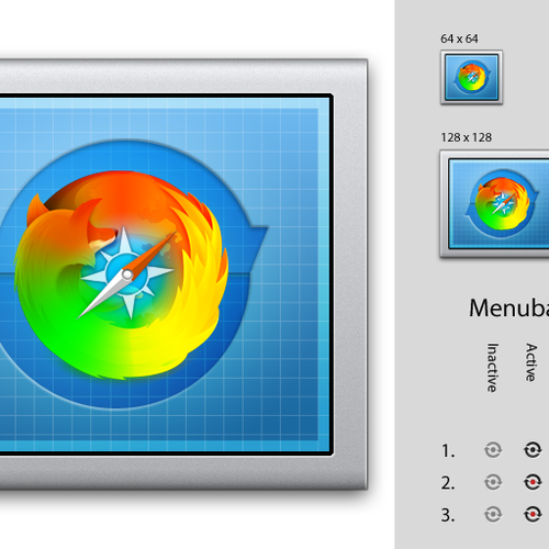 Mac app icon for LiveReload Diseño de Akhil K.