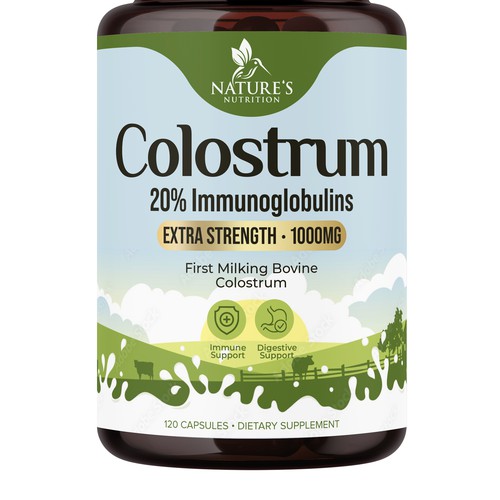 Powerful, Colostrum Design Needed for Nature's Nutrition Design by UnderTheSea™