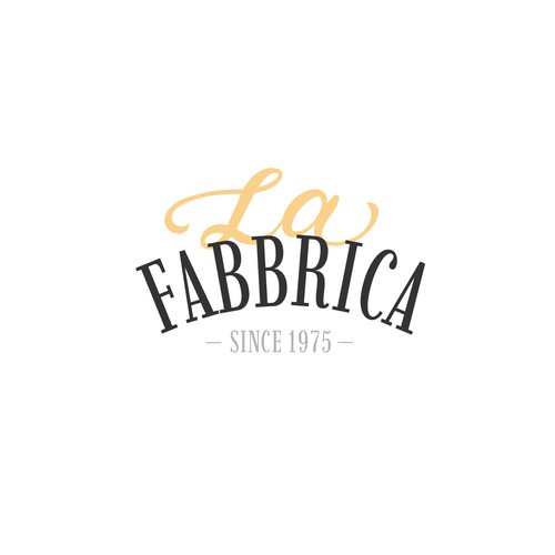 We need a powerful logo for our pizza production - La Fabbrica Design by HannaSymo