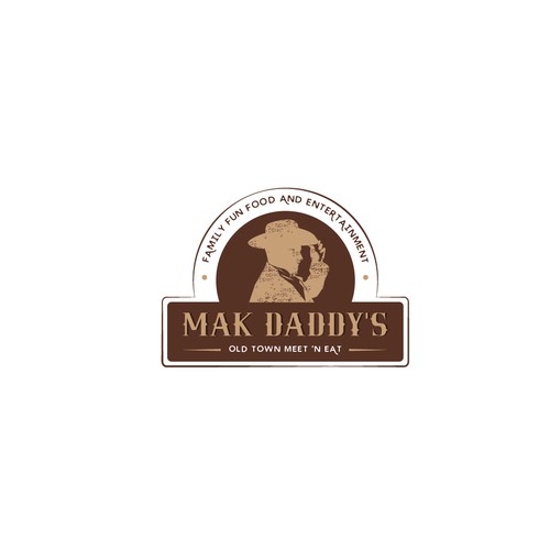 Logo for an Old Western Restaurant and Entertainment Town Diseño de DesignTreats