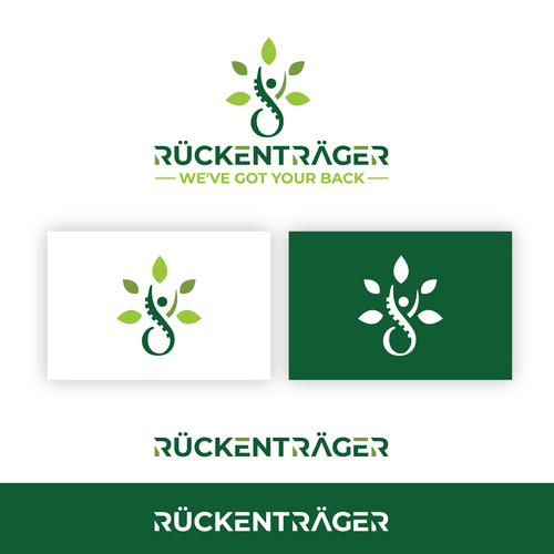 "Rückenträger" ganador Logotipos por Imbibom