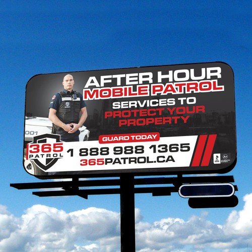 I need a billboard design for a Security Guard Company Design by harles .