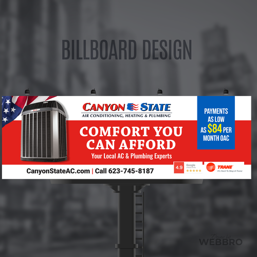 Design An Eye-Catching Billboard For An HVAC Company Design réalisé par WebBro