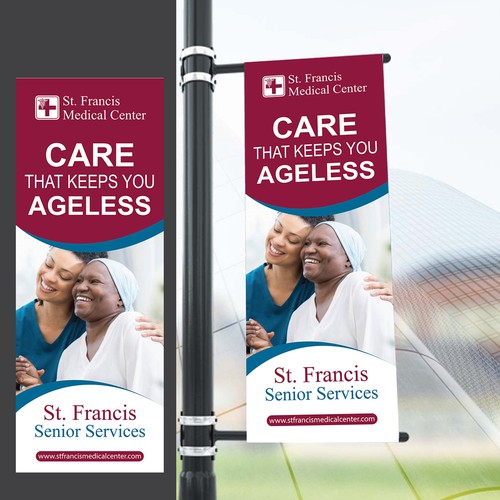 Design a banner that attracts older adults & families to use our specialized senior care & services Design by Saqi.KTS