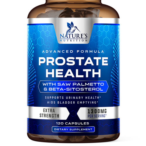 Nature's Nutrition needs a Men's Prostate Health product label Design by ZAKIGRAPH ®