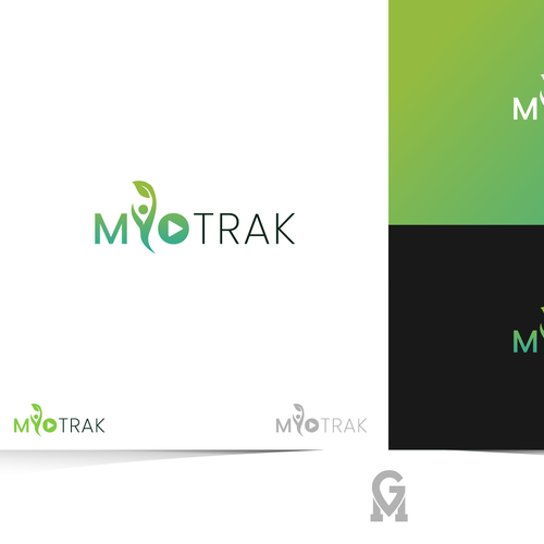 Logo for Myotrak. Design by M.G. designs