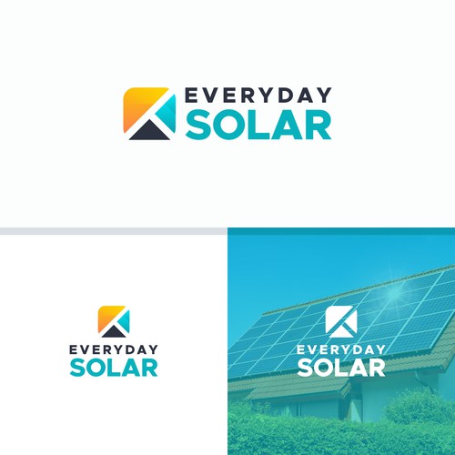 Everyday Solar Logo Design Diseño de Lucky Creative