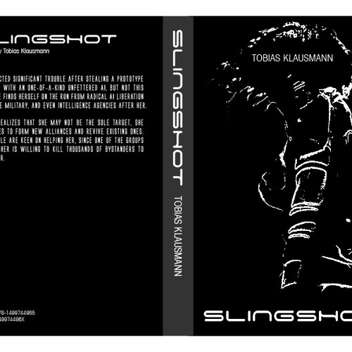 Book cover for SF novel "Slingshot" Design por martinst
