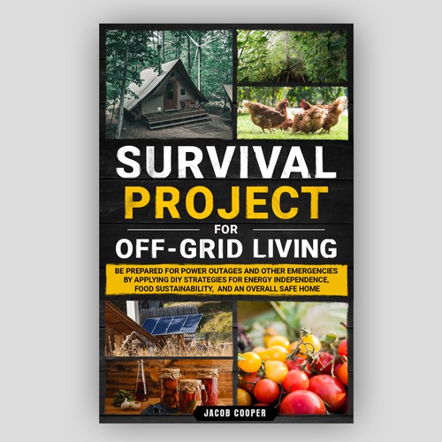 Book Cover for Off-Grid Survival Projects Design by Inwalker