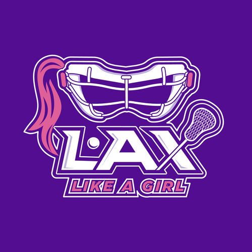 A classic yet fun logo for the fearless, confident, sporty, fun female lacrosse player Design by ies