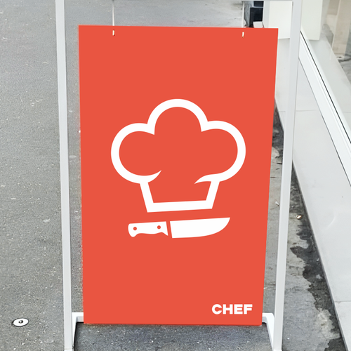 "CHEF": Food & Cooking Social Media Logo Design by BRGHT✦