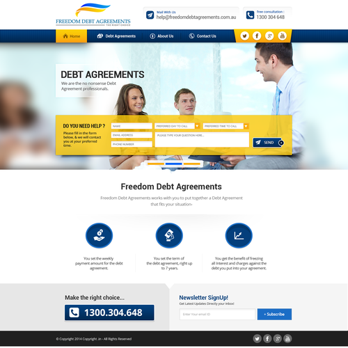 Make an awesome landing page that will generate enquiries Design by Gowebbaby.com