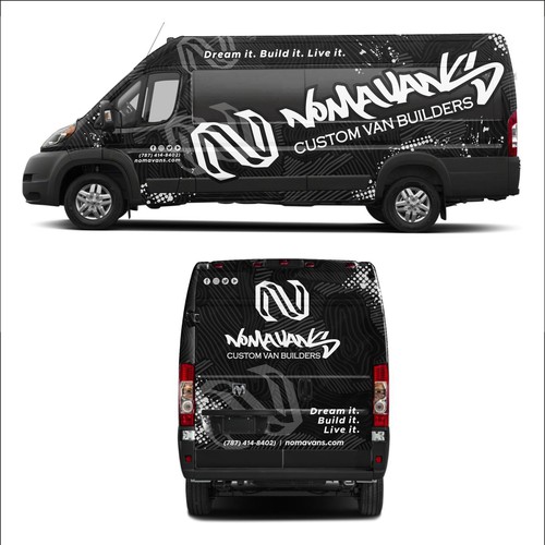 We need an elegant but eye catching full van wrap for an expo show