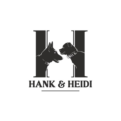 Want a logo that incorporates my dogs. Design by Parbati