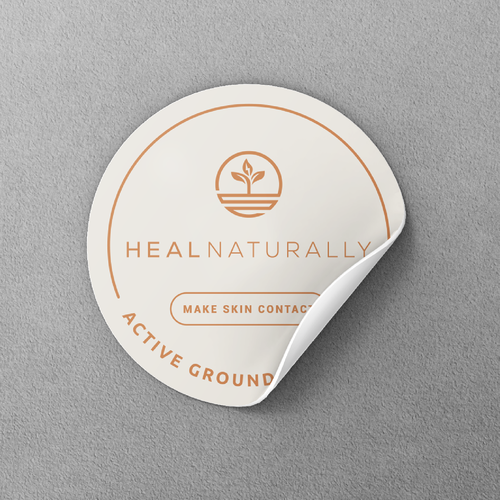 Designs | Design a modern and premium "GROUNDING" sticker | Product ...