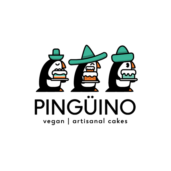 Three Pinguins and cake