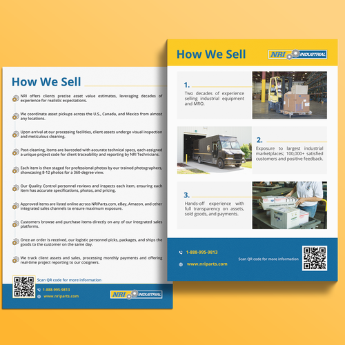 Design a brochure on our product processing journey Design by Prime Design by R
