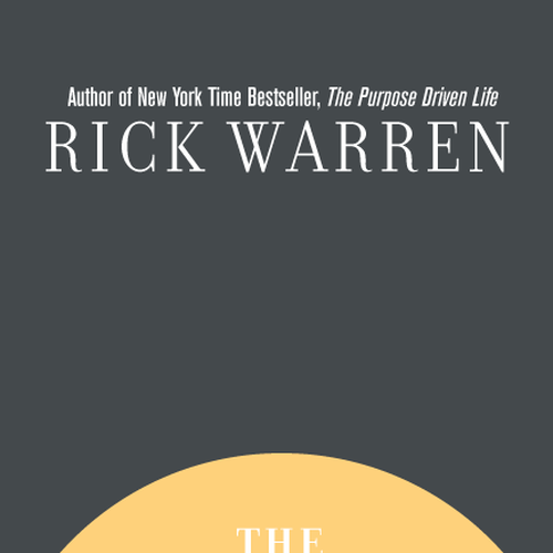 Design Rick Warren's New Book Cover Design by Xavier Fajardo