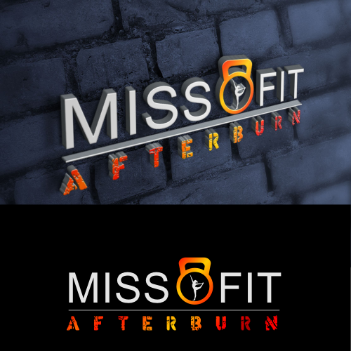 Create a strong woman´s only fitness logo for miss fit afterburn, concurso  Design de logo